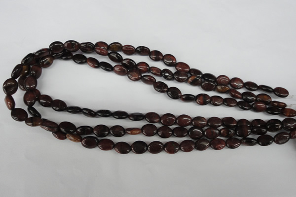 COV11 15.5 inches 8*10mm oval red tiger eye beads wholesale