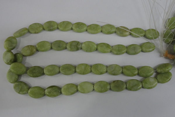 COV127 15.5 inches 13*18mm oval lemon jade beads wholesale