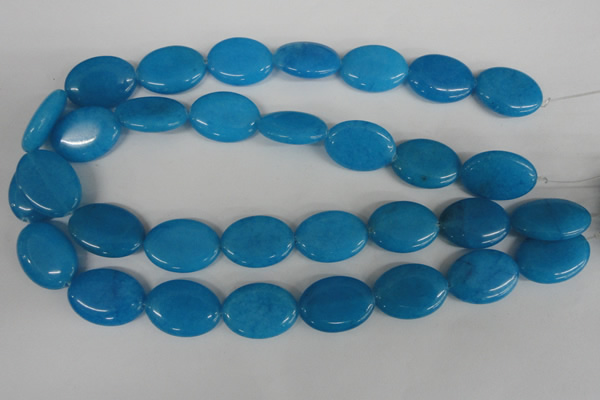 COV161 15.5 inches 18*25mm oval candy jade beads wholesale