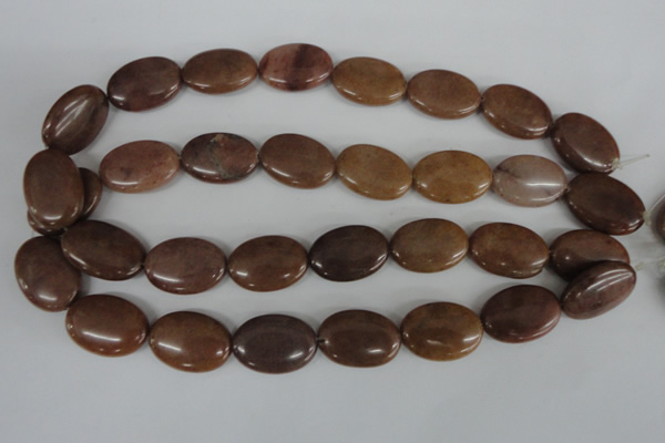 COV162 15.5 inches 18*25mm oval candy jade beads wholesale