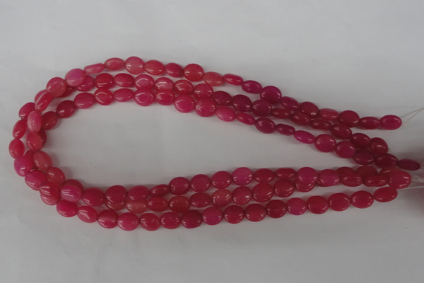 COV40 15.5 inches 8*10mm oval candy jade gemstone beads wholesale