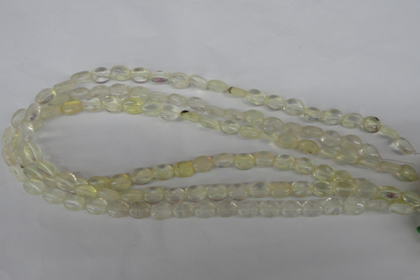 COV41 15.5 inches 8*10mm oval watermelon yellow beads wholesale