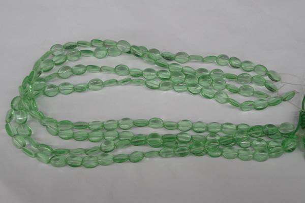 COV45 15.5 inches 8*10mm oval imitation green fluorite beads wholesale
