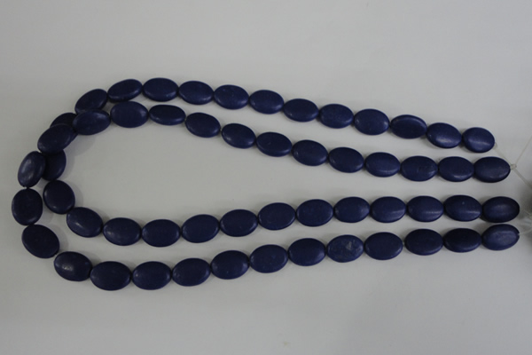 COV84 15.5 inches 10*14mm oval synthetic turquoise beads wholesale
