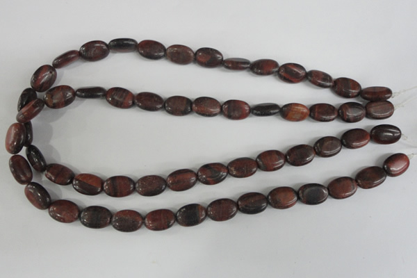 COV95 15.5 inches 10*14mm oval red tiger eye beads wholesale
