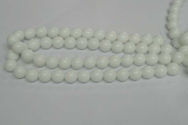 CPB06 15.5 inches 14mm round white porcelain beads wholesale