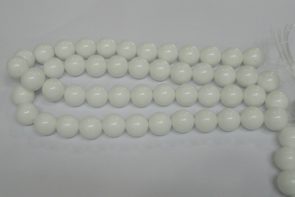 CPB07 15.5 inches 16mm round white porcelain beads wholesale
