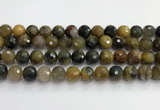 CPB1079 15.5 inches 12mm faceted round natural pietersite beads