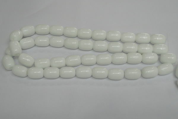 CPB14 15.5 inches 13*18mm drum white porcelain beads wholesale