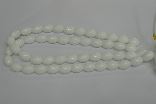 CPB18 15.5 inches 12*16mm rice white porcelain beads wholesale