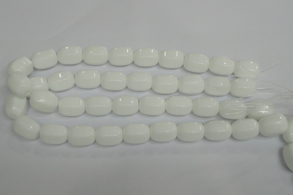 CPB68 15.5 inches 15*20mm drum white porcelain beads wholesale