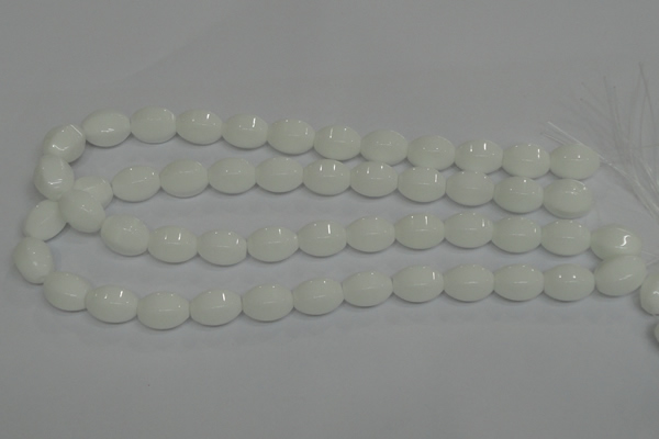 CPB70 15.5 inches 12*16mm rice white porcelain beads wholesale