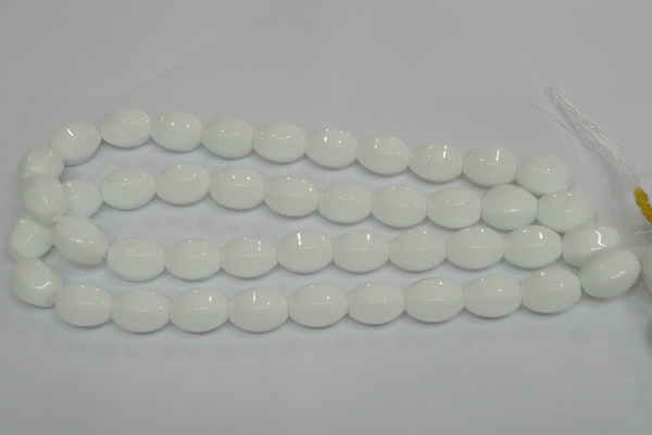 CPB71 15.5 inches 13*18mm rice white porcelain beads wholesale