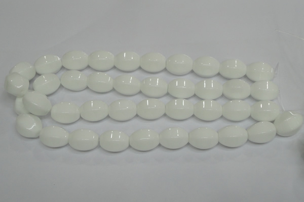 CPB72 15.5 inches 15*20mm rice white porcelain beads wholesale