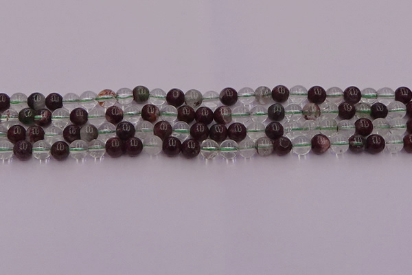 CPC02 15.5 inches 6mm round green phantom quartz beads wholesale