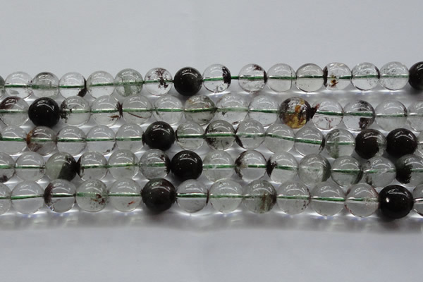 CPC04 15.5 inches 10mm round green phantom quartz beads wholesale