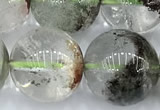 CPC699 15 inches 12mm - 13mm round phantom quartz beads