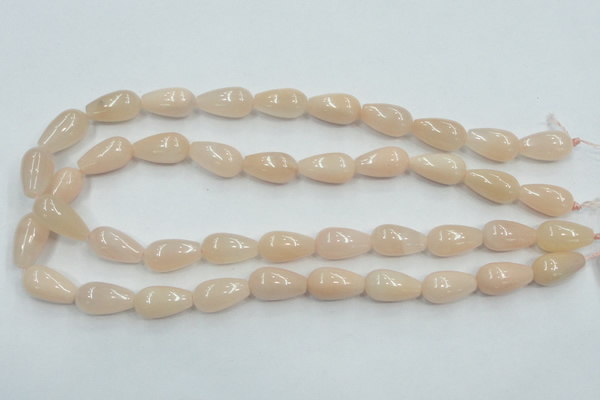 CPI03 15.5 inches 10*20mm teardrop pink aventurine jade beads