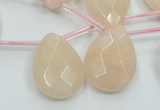 CPI16 15.5 inches 18*25mm briolette pink aventurine jade beads