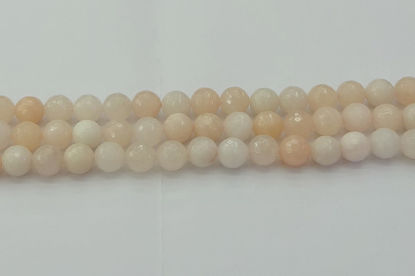CPI213 15.5 inches 10mm faceted round pink aventurine jade beads