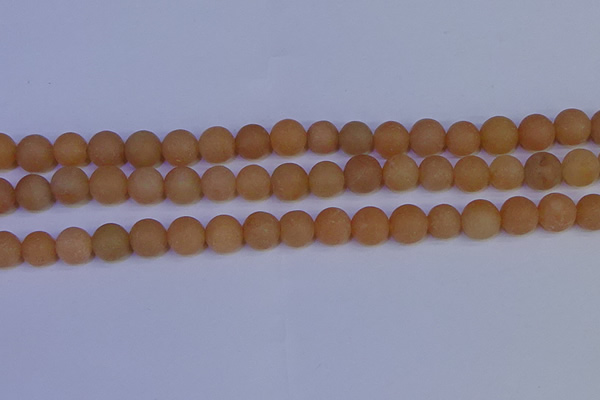 CPI304 15.5 inches 12mm round matte red aventurine beads wholesale
