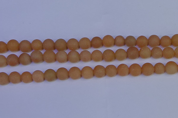 CPI305 15.5 inches 14mm round matte red aventurine beads wholesale