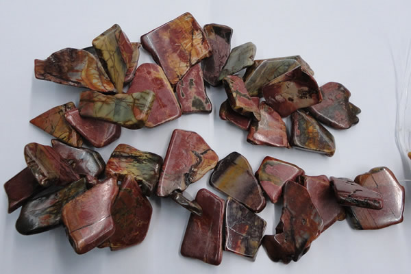 CPJ382 15.5 inches 18*25mm - 32*48mm freeform picasso jasper beads