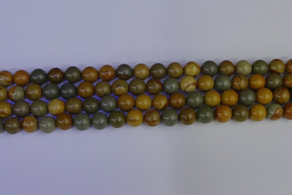 CPJ453 15.5 inches 10mm round wildhorse picture jasper beads