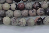 CPJ601 15.5 inches 6mm round purple striped jasper beads wholesale