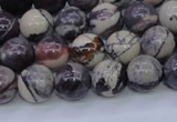 CPJ603 15.5 inches 10mm round purple striped jasper beads wholesale