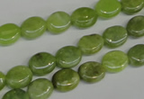 CPO32 15.5 inches 8*10mm oval olivine gemstone beads wholesale