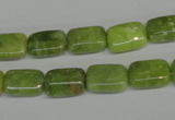 CPO35 15.5 inches 8*12mm rectangle olivine gemstone beads wholesale