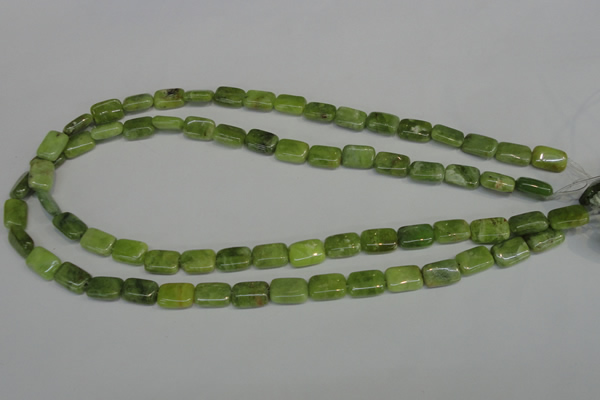 CPO35 15.5 inches 8*12mm rectangle olivine gemstone beads wholesale