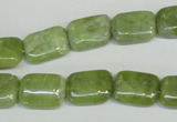 CPO36 15.5 inches 10*14mm rectangle olivine gemstone beads wholesale