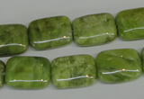CPO37 15.5 inches 13*18mm rectangle olivine gemstone beads wholesale