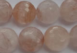CPQ208 15.5 inches 18mm faceted round natural pink quartz beads