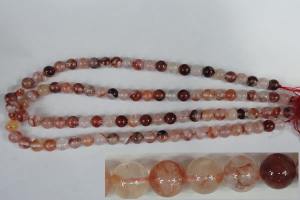 CPQ29 15.5 inches 8mm round natural pink quartz beads wholesale