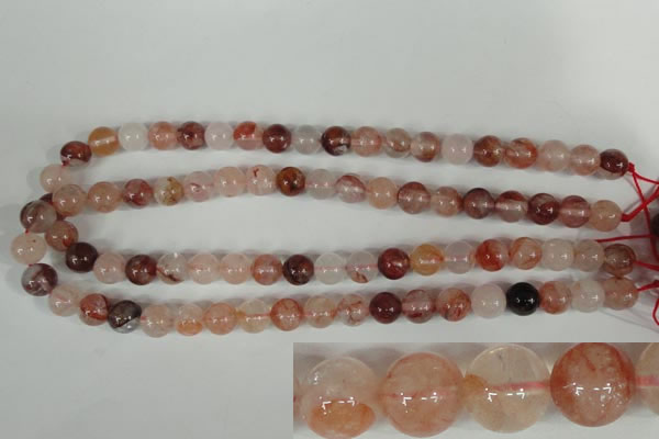 CPQ30 15.5 inches 10mm round natural pink quartz beads wholesale