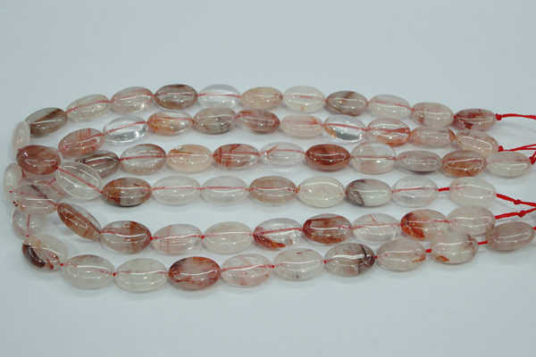CPQ45 15.5 inches 13*18mm oval natural pink quartz beads