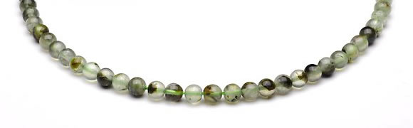 CPR01 AB grade 6mm round natural prehnite stone beads Wholesale