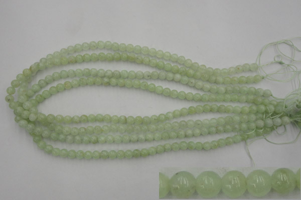 CPR101 15.5 inches 6mm round natural prehnite beads wholesale