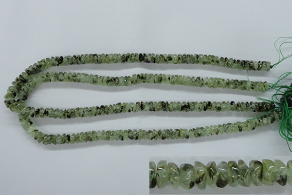 CPR200 15.5 inches 3*7mm natural prehnite chips beads wholesale