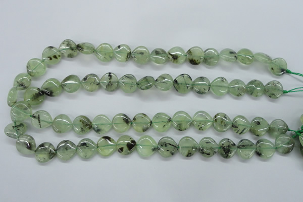 CPR230 15.5 inches 14*14mm heart natural prehnite beads wholesale