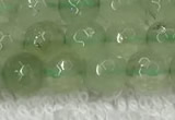 CPR415 15.5 inches 6mm faceted round natural prehnite beads