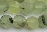 CPR436 15 inches 8mm faceted round prehnite beads