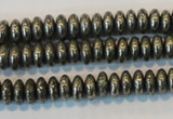CPY101 15.5 inches 3*6mm rondelle pyrite gemstone beads wholesale