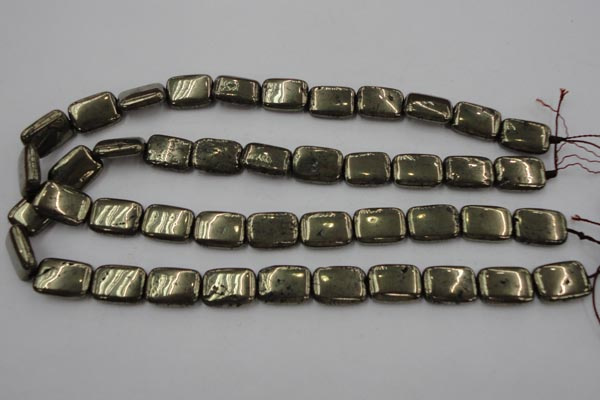 CPY243 15.5 inches 13*18mm rectangle pyrite gemstone beads wholesale