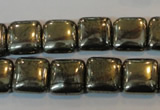 CPY317 15.5 inches 12*12mm square pyrite gemstone beads wholesale