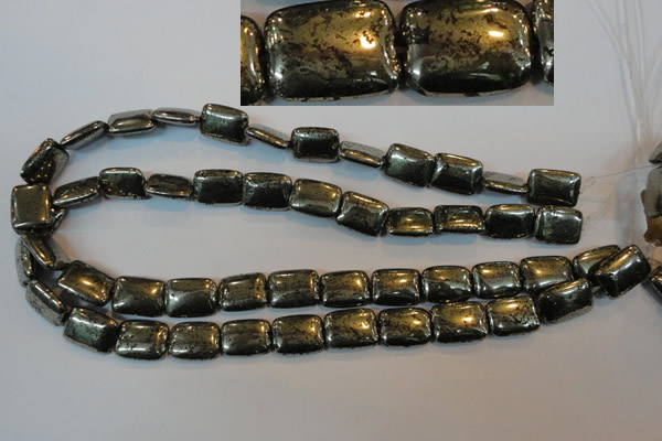 CPY322 15.5 inches 12*16mm rectangle pyrite gemstone beads wholesale