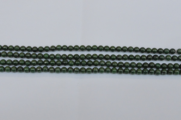 CPY760 15.5 inches 4mm round pyrite gemstone beads wholesale